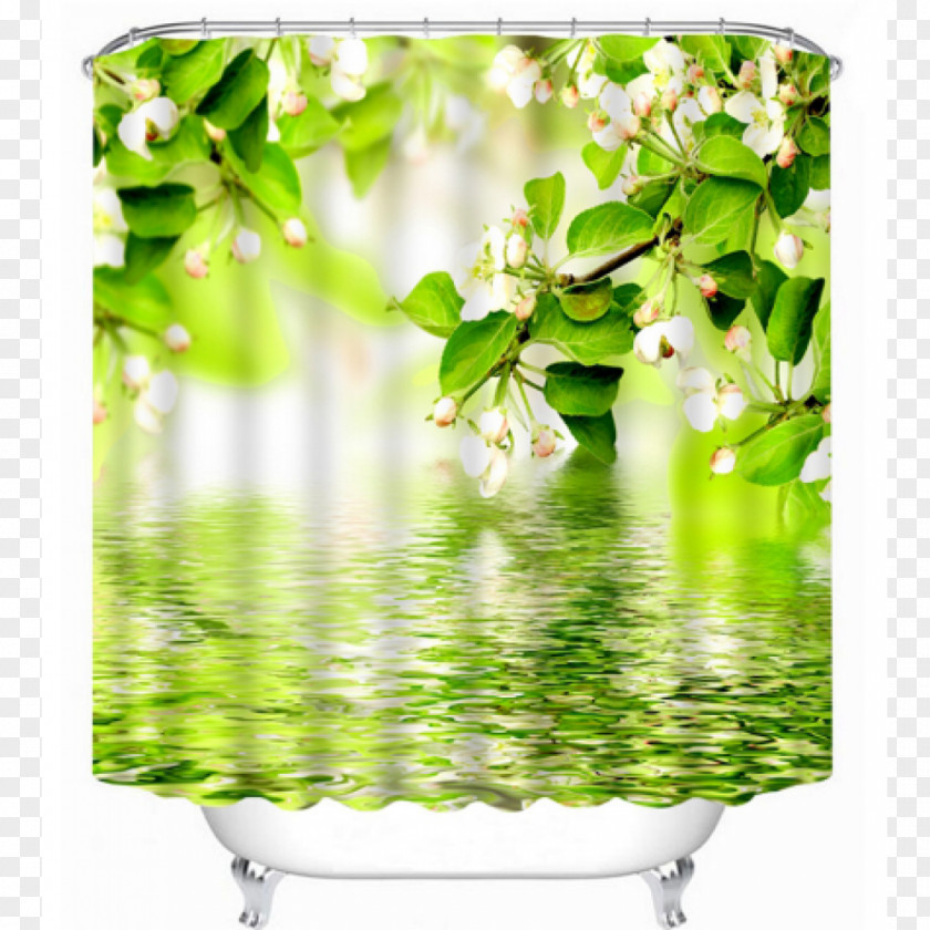 Waters Plashing Curtain Douchegordijn Drapery Shower Bathroom PNG