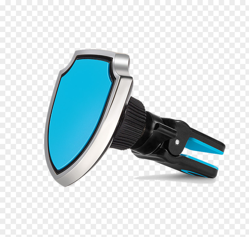 Blue Shield Clip-shaped Mobile Phone Holder Car Telephone Google Images PNG