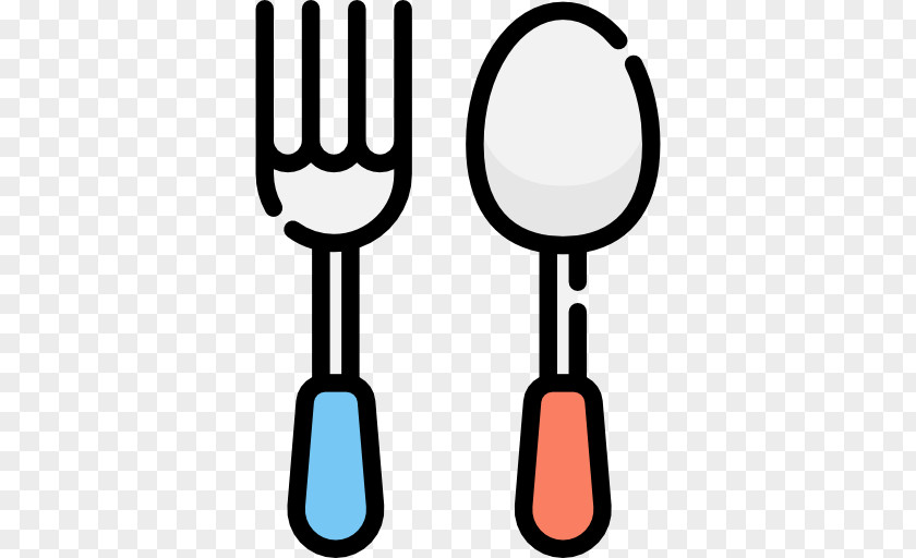 Cartoon Spoon Fork Eating Meal PNG
