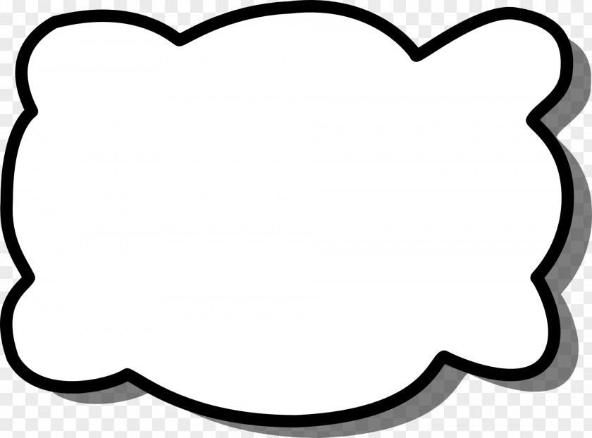 Cloud Frame Callout Speech Balloon Clip Art PNG