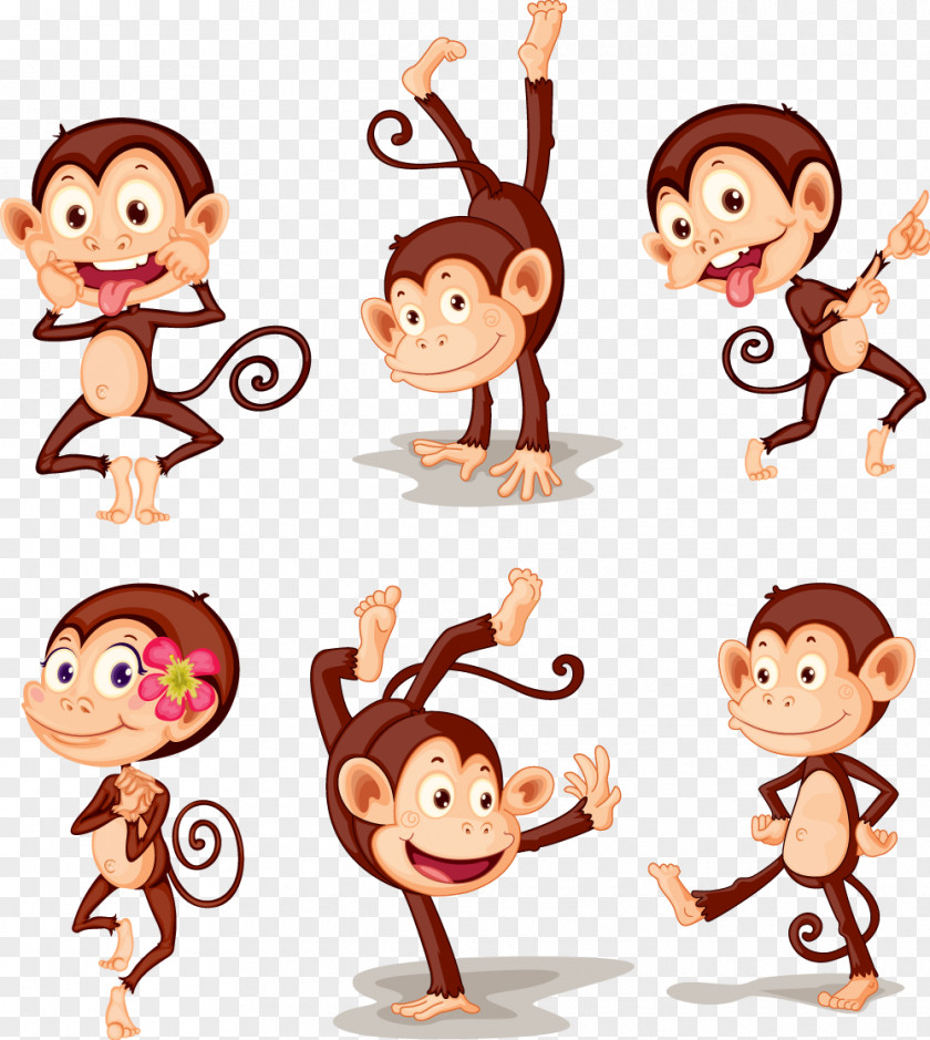 Monkey Macaque Ape Vector Graphics Clip Art PNG