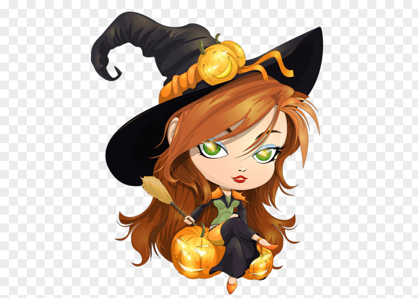 Young Witch Halloween PNG Halloween, female witch illustration clipart PNG