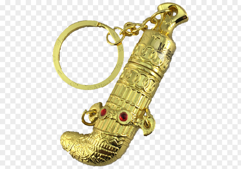 Key Chain 01504 Gold Bottle Chains Perfume PNG