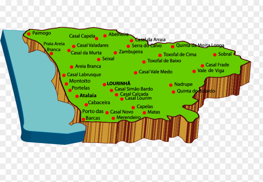 Map Lourinhã E Atalaia Matas Paimogo Beach Freguesia PNG