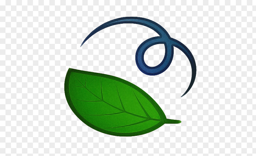 Oval Logo Green Leaf PNG