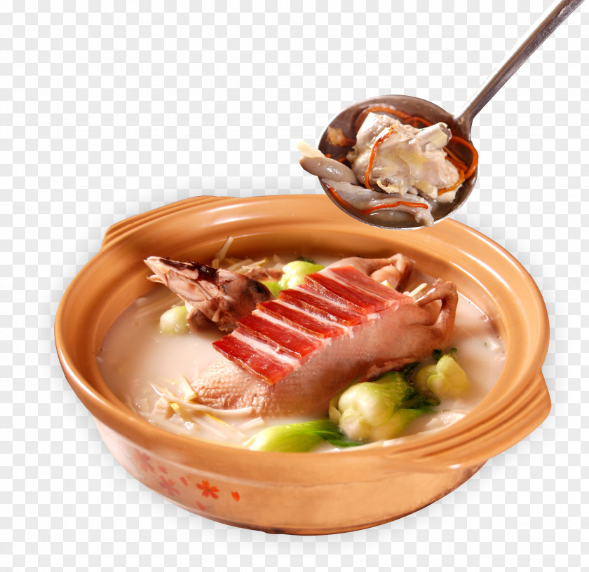 Shanghai Green Duck Soup Ham Chinese Cuisine Cooking PNG