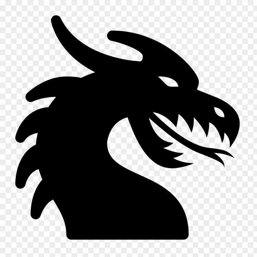 Symbol Stencil Logo Dragon PNG