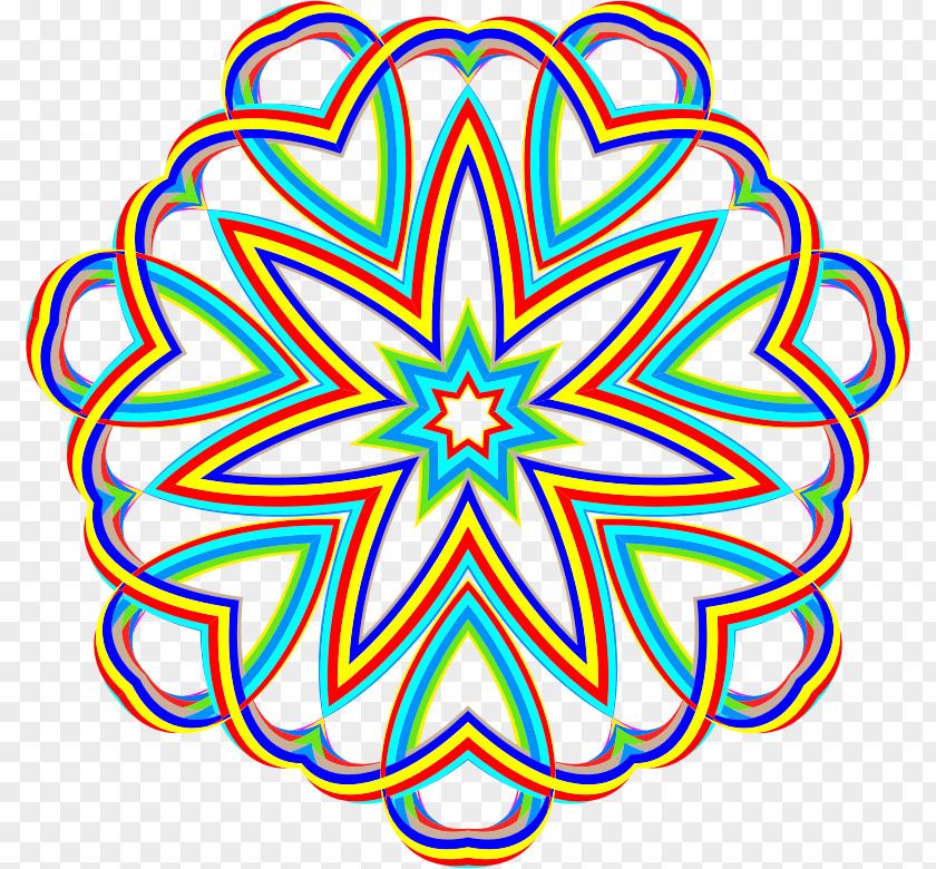 Colorful Geometric Clip Art PNG