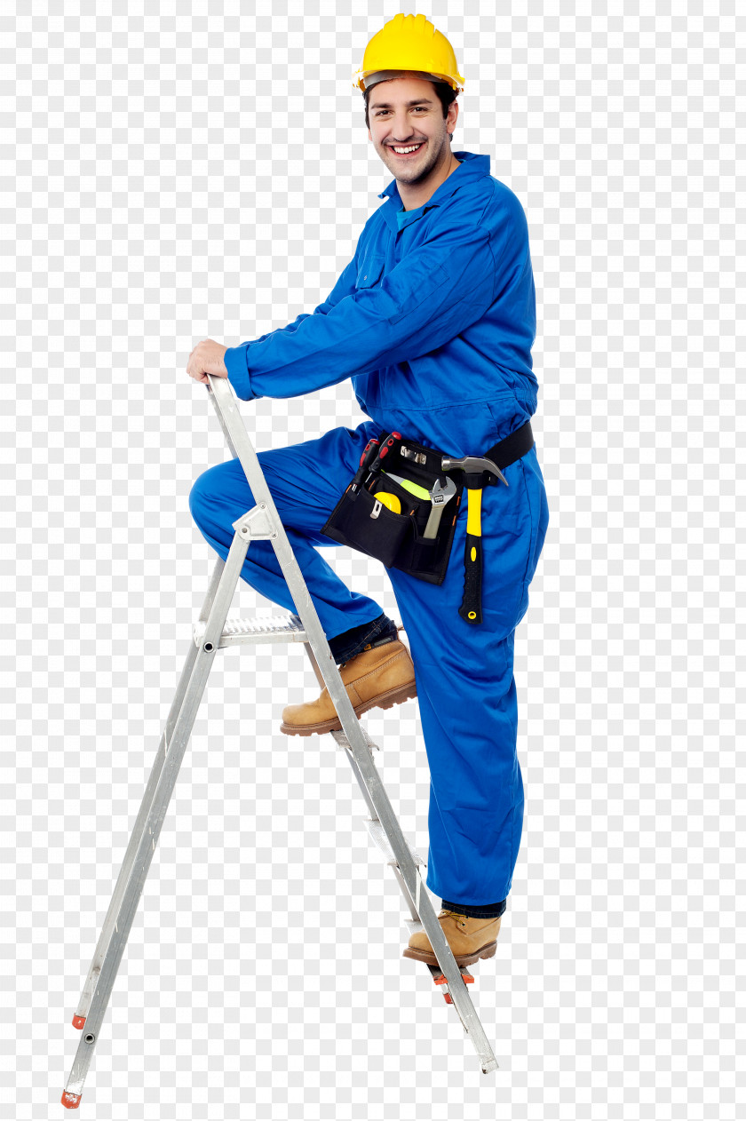 Ladder Laborer Construction Worker Stock Photography Architectural Engineering PNG