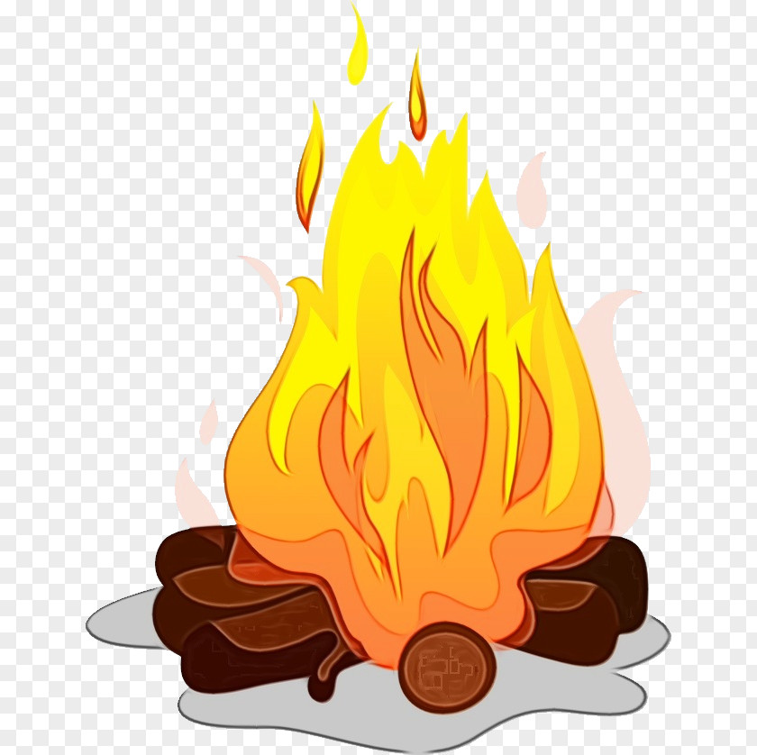 Plant Tree Campfire Design PNG