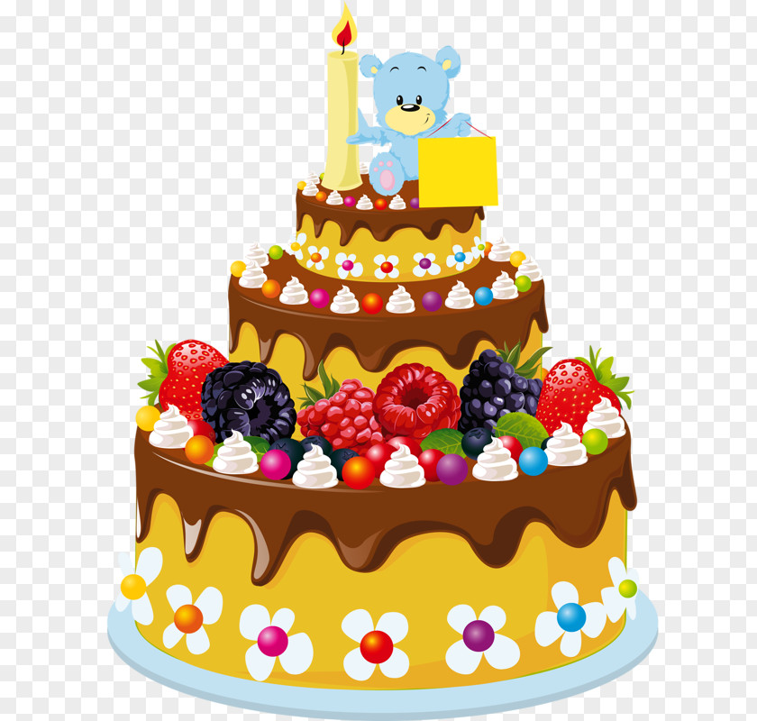 Birthday Cake Greeting & Note Cards Clip Art PNG