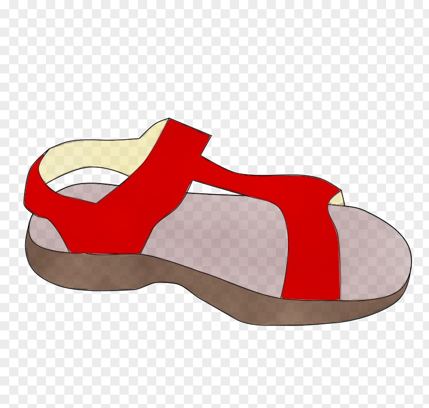 Carmine Beige Footwear Red Sandal Shoe PNG