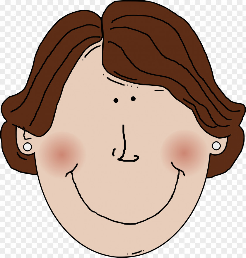 Hair Smiley Woman Clip Art PNG