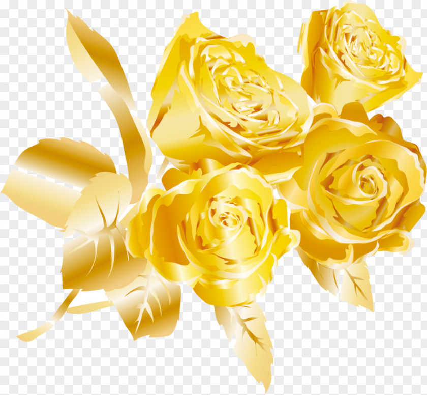 Rose Gold Color Euclidean Vector Flower PNG