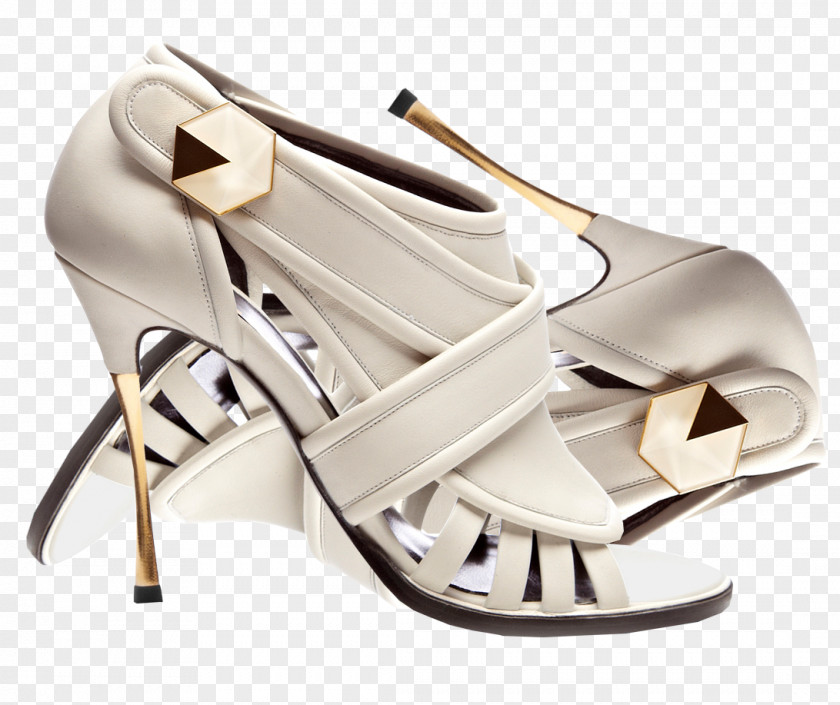 Sandal High-heeled Shoe Clothing White PNG