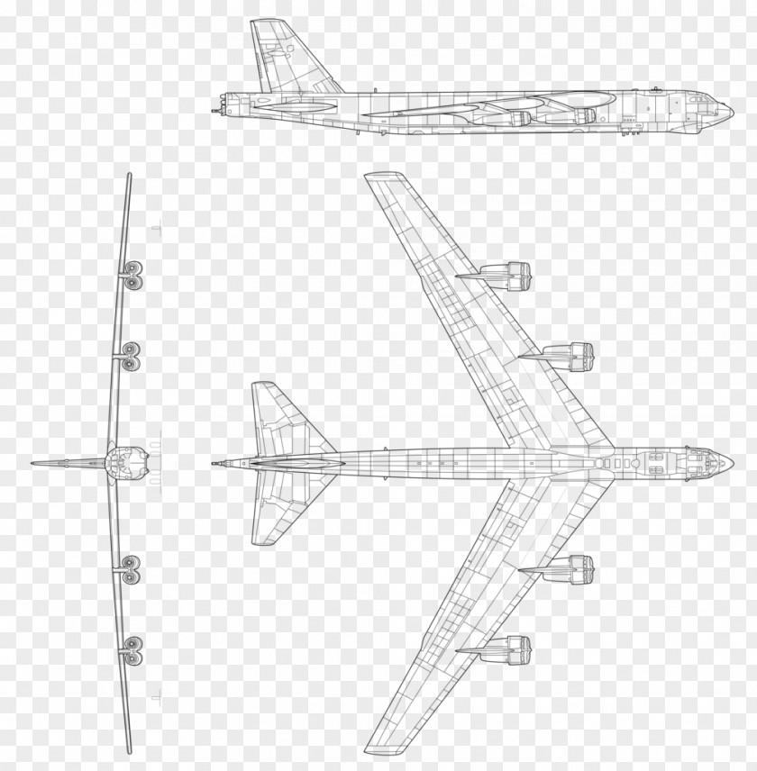 Airplane Boeing B-52 Stratofortress Northrop Grumman B-2 Spirit B-52H Aircraft PNG