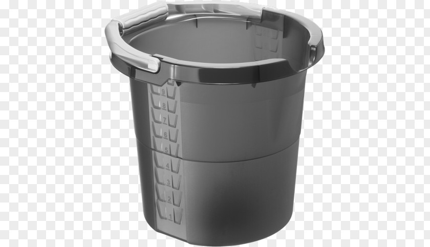 Bucket Plastic Polypropylene Basket Anthracite PNG