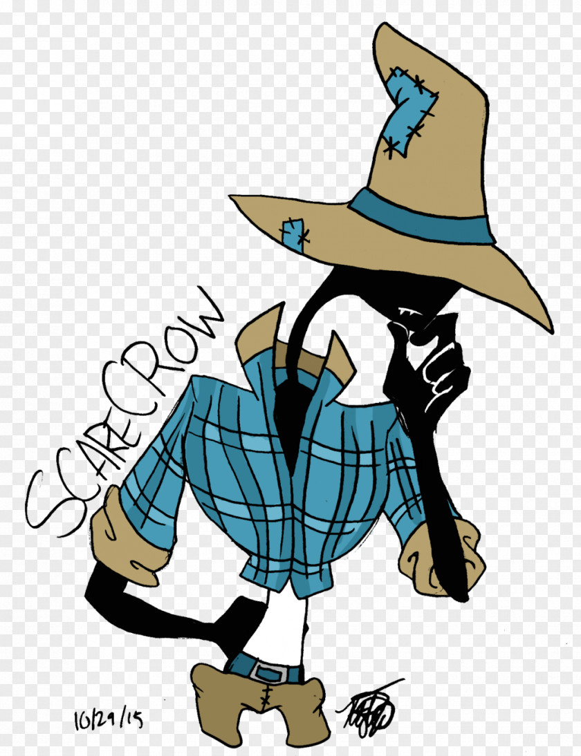 Crow Scarecrow Cowboy Hat Illustration Clip Art PNG