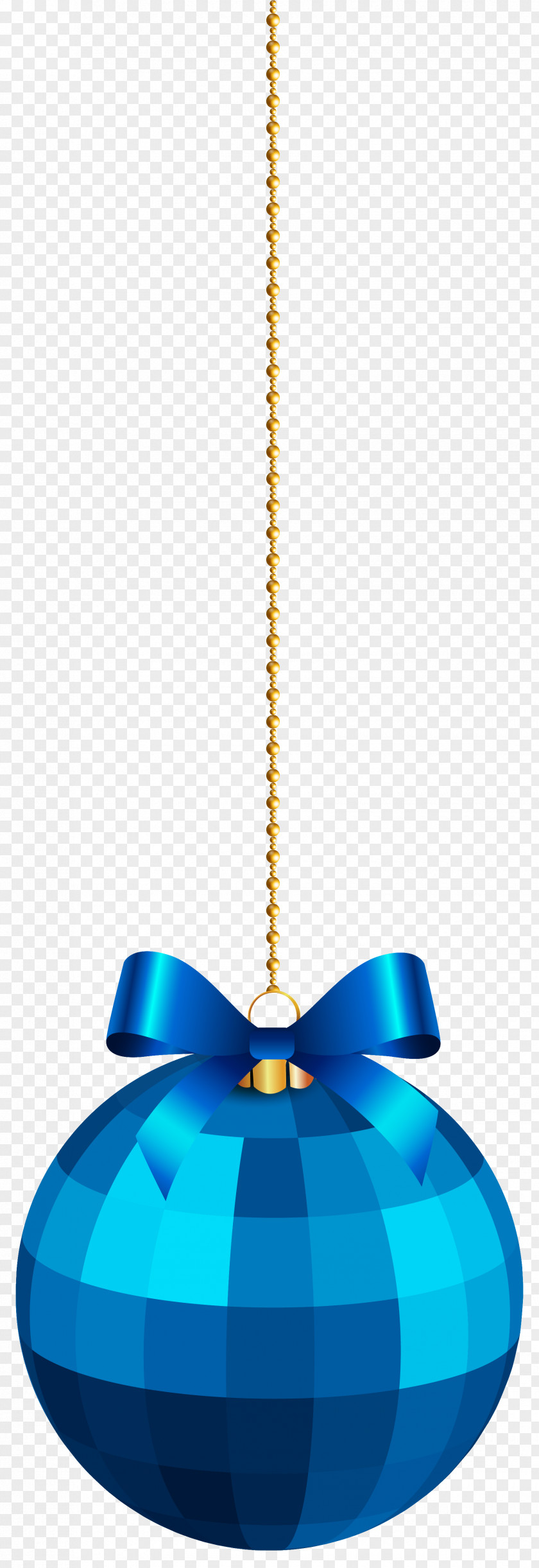 Hanging Blue Christmas Ball With Bow Clipart Image Ornament Decoration Clip Art PNG