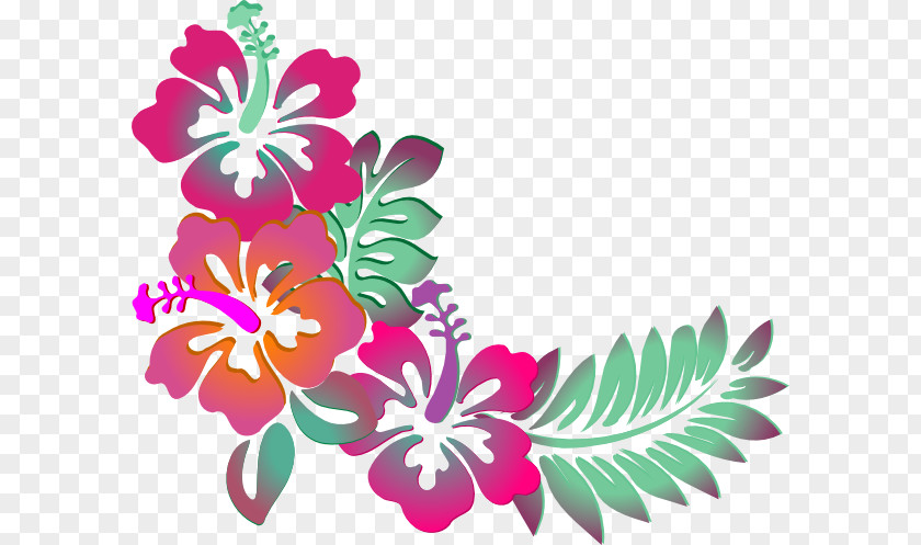 Hawaiian Flower Designs Cuisine Of Hawaii Luau Clip Art PNG