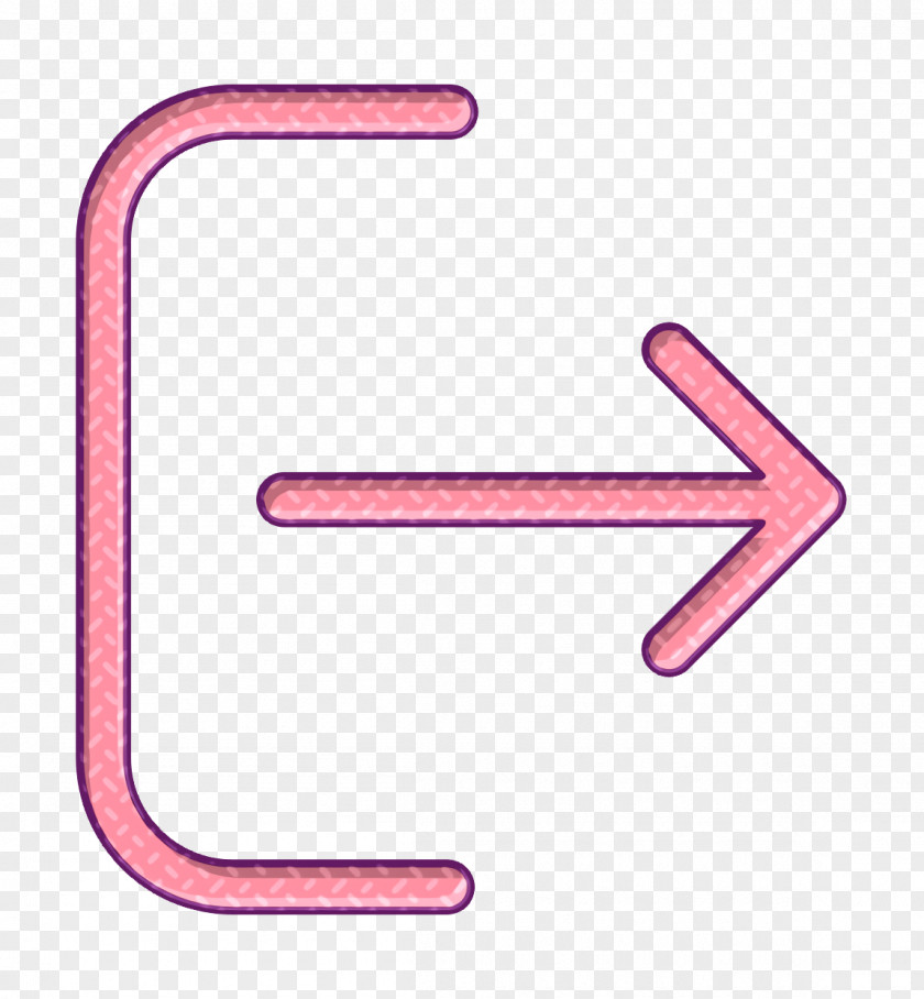 Material Property Pink Logout Icon Multimedia Signs PNG
