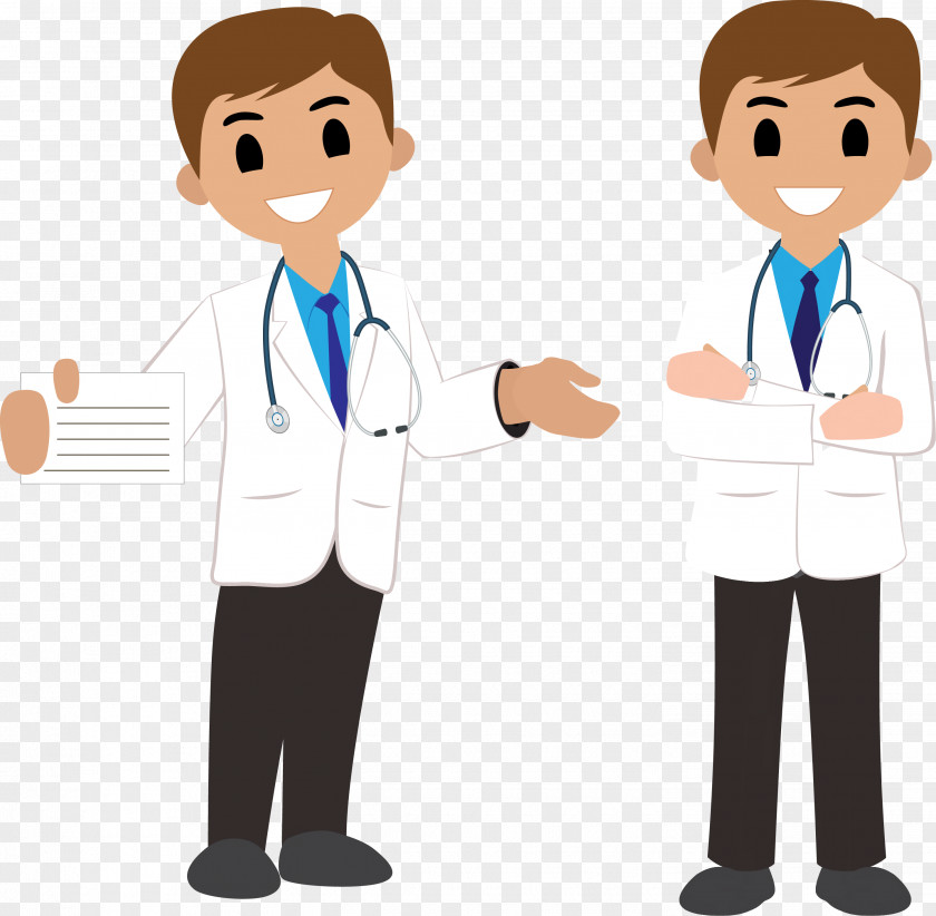 Vector Doctor Standing Physician Clip Art PNG