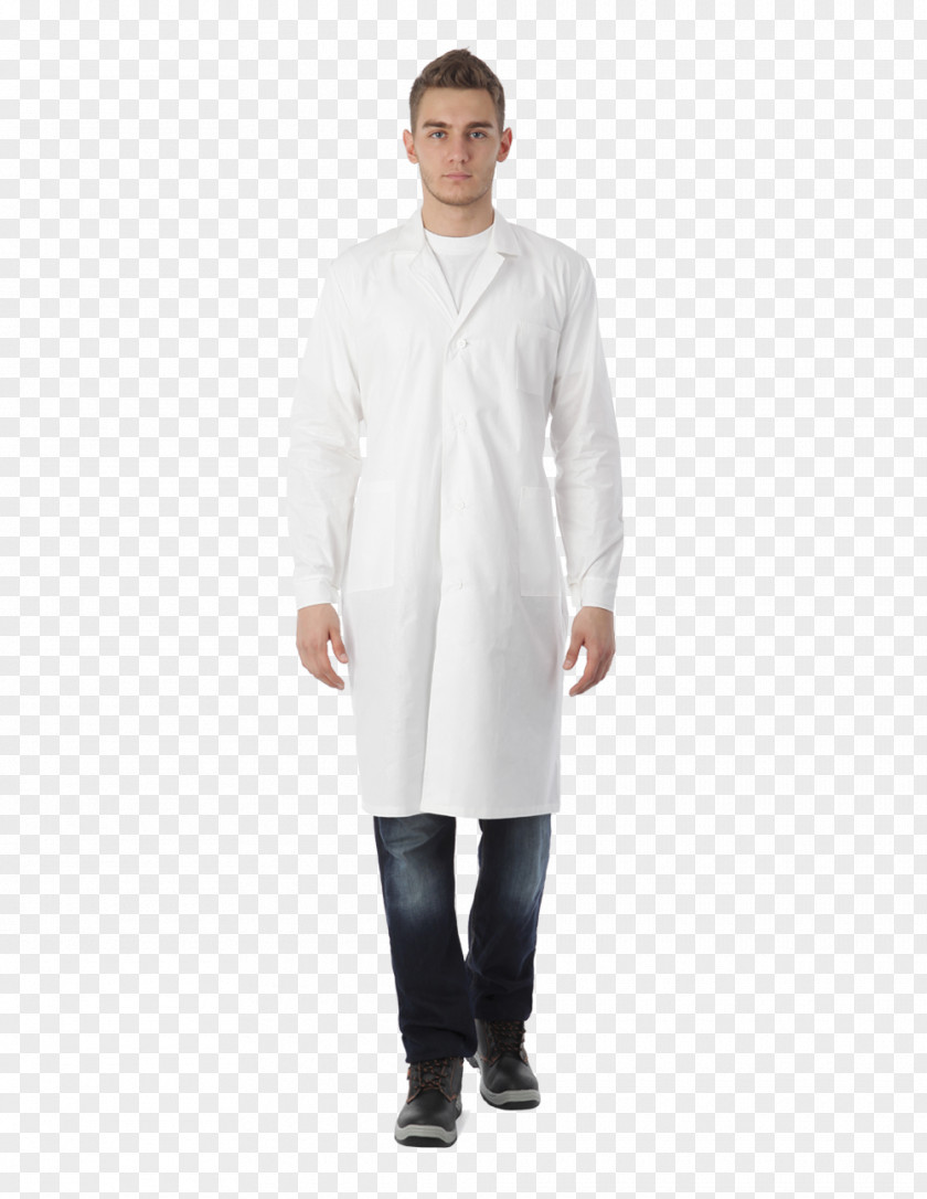 Button Lab Coats Khalat Clothing White Workwear PNG