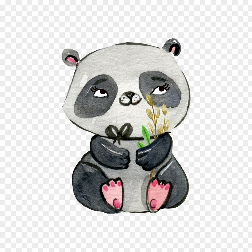 Drawing Panda Giant Wedding Invitation T-shirt Bear Watercolor Painting PNG