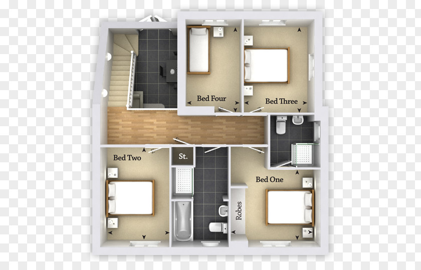 House Bedroom Floor Plan Storey PNG