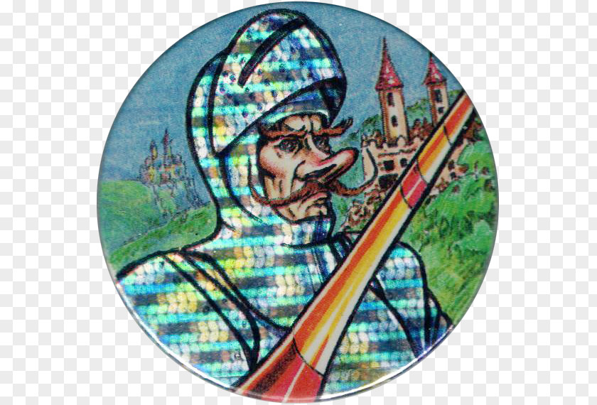 Medieval Warrior Milk Caps Game Art Tazos PNG