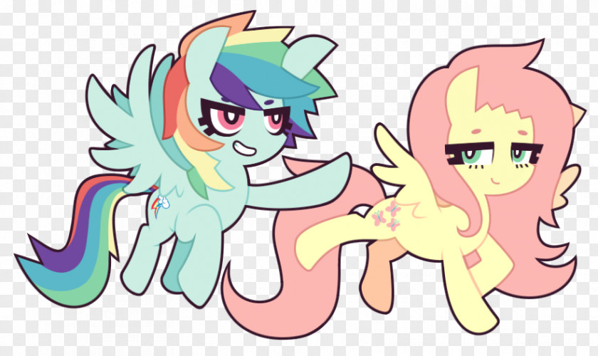 My Little Pony Rainbow Dash Fluttershy Rarity Pinkie Pie PNG