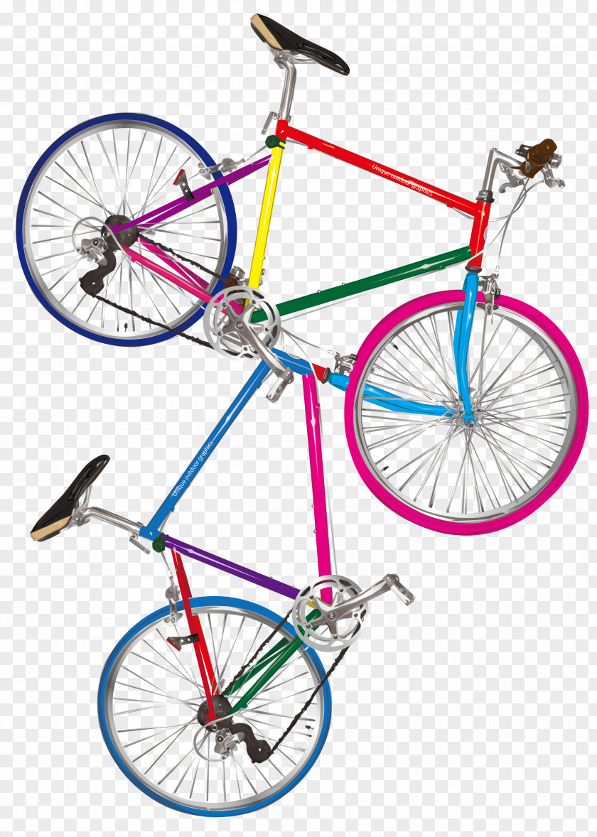 Bicycle Frames Wheels Saddles Road PNG