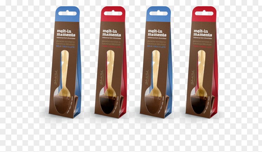 Melt Chocolate Spoon Hot Belgian Ganache Packaging And Labeling PNG