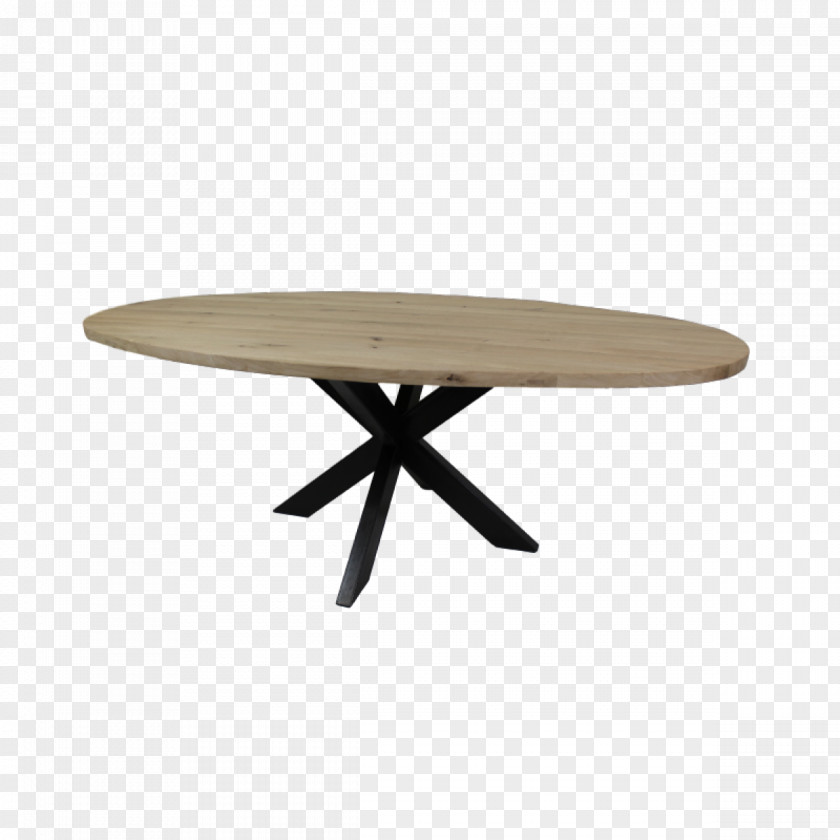Table Top Eettafel Oval Wood Metal PNG