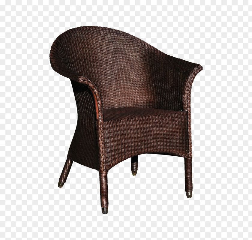 Chair Garden Furniture Wicker Armrest PNG