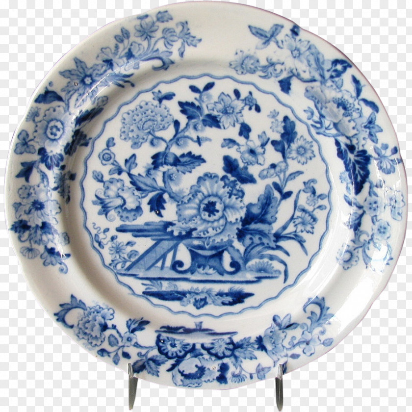 Chinoiserie China Blue And White Pottery Plate Porcelain Tableware PNG