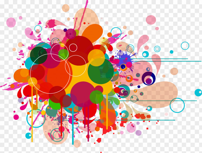 Paint Splash Abstract Art Graphic Design PNG