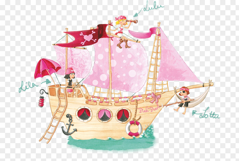 Piracy Pink Pirates 01: Und Der Prinzenkuchen Ship Book World Ocean PNG