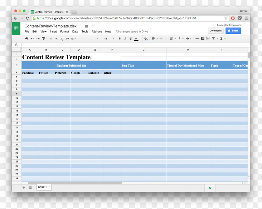 Social Media Template Computer Software Microsoft Excel Spreadsheet PNG