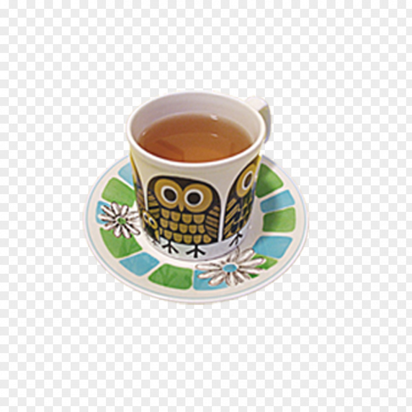 Tea Cup Coffee Teacup Owl Mug PNG