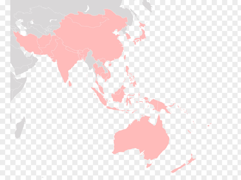 Asia Pacific Map Vector Asia-Pacific Scout Region Ocean World Organization Of The Movement PNG