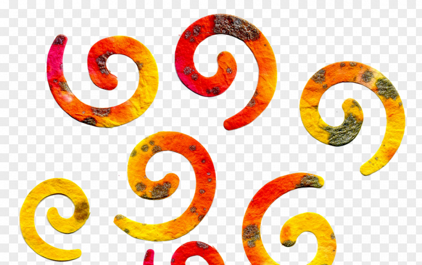 Color Swirls Sunset Yellow Red Paper Circle PNG