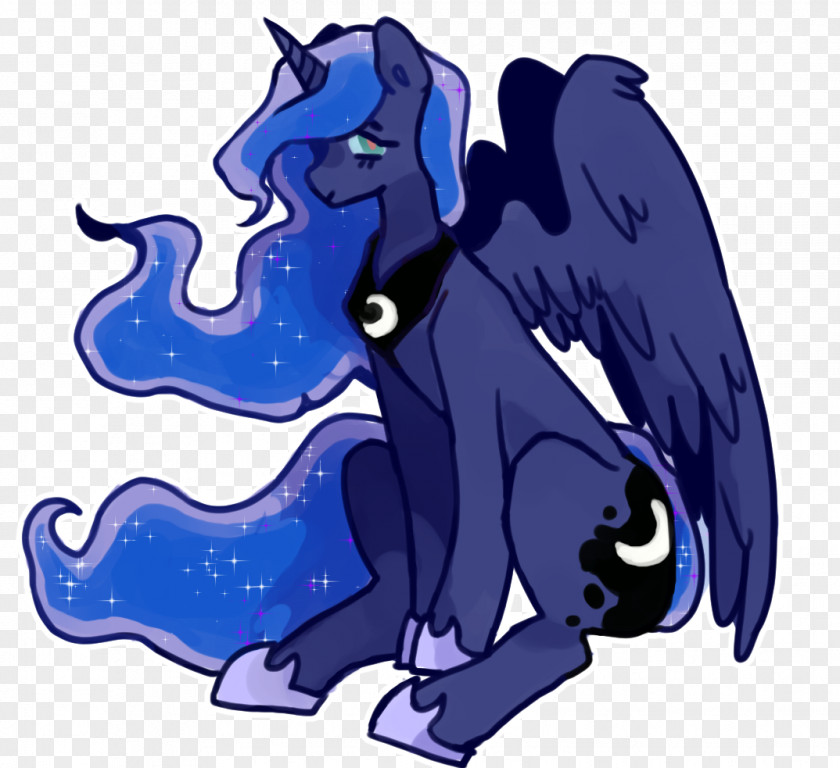 Horse Pony Legendary Creature Cobalt Blue PNG