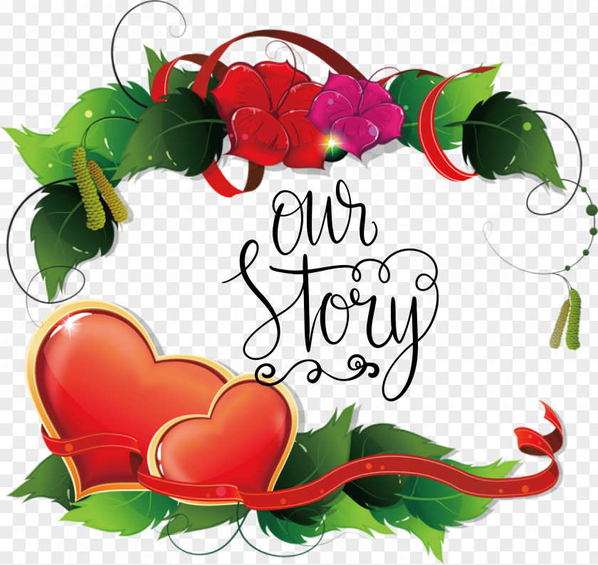 Our Story Valentines Day Quote PNG