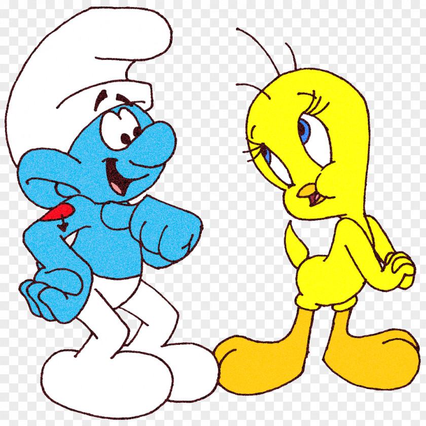 Pleased Happy Hefty Smurf Cartoon PNG