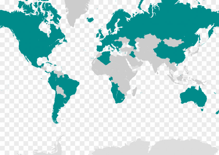 World Map Projection Equirectangular PNG