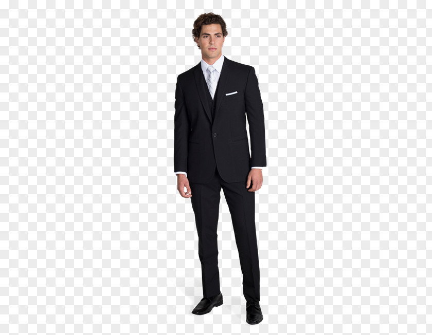 Fitted Black Suit Tie Tuxedo Clothing Jacket Necktie PNG