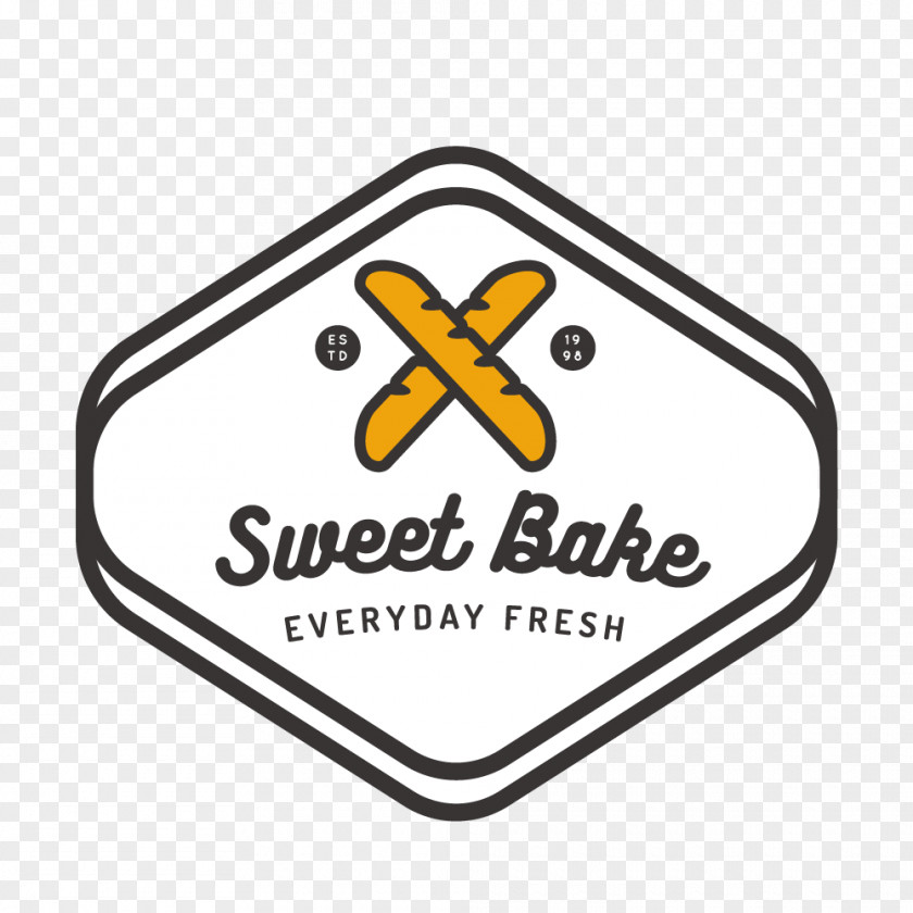 Lovely Simple High-grade Bread Labels Bakery Croissant Baguette Logo PNG