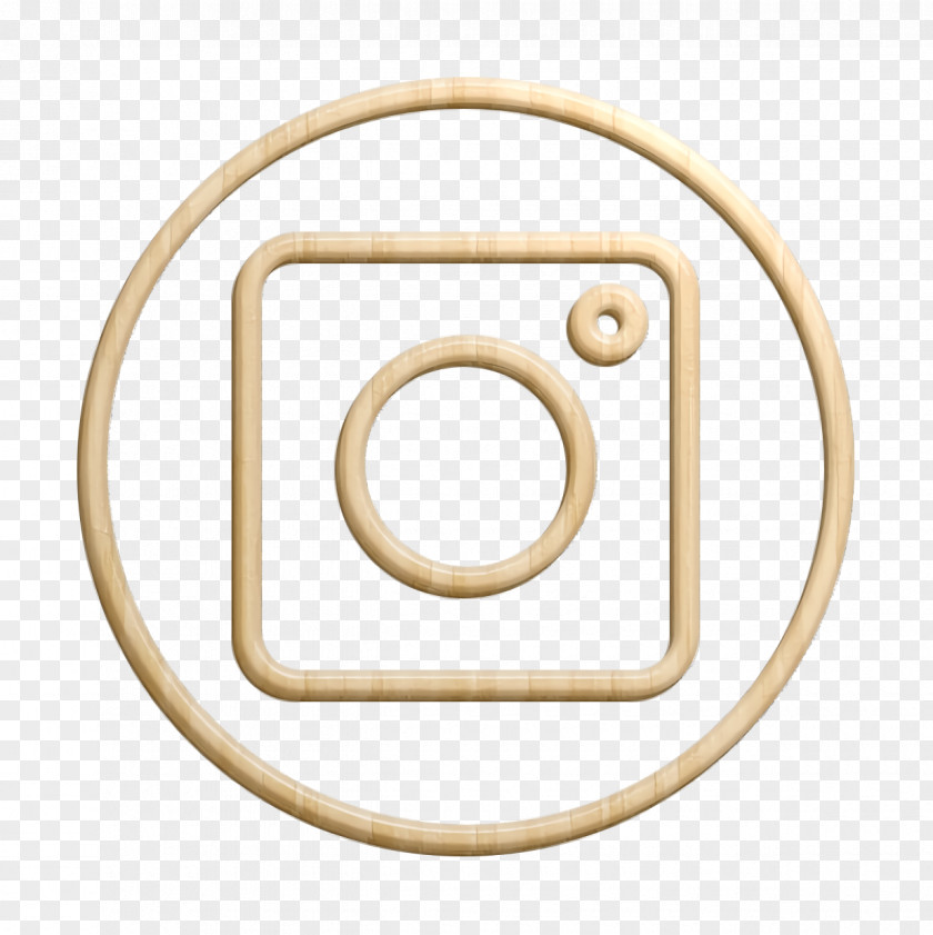 Metal Brass Interface Button Icon Instagram PNG