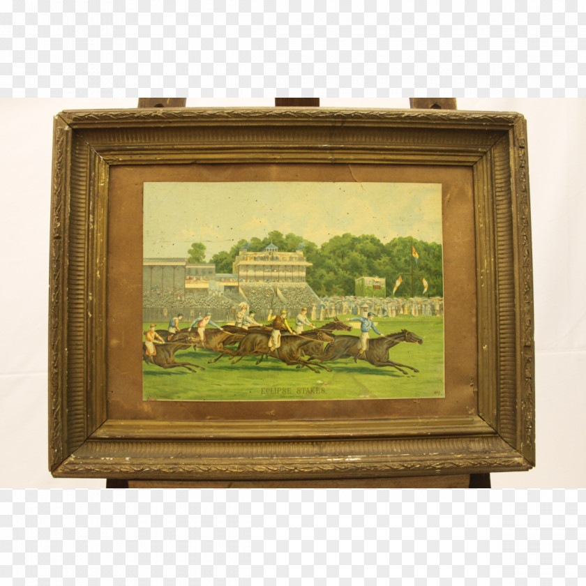 Race Horse Painting Picture Frames Antique Racing Rectangle PNG